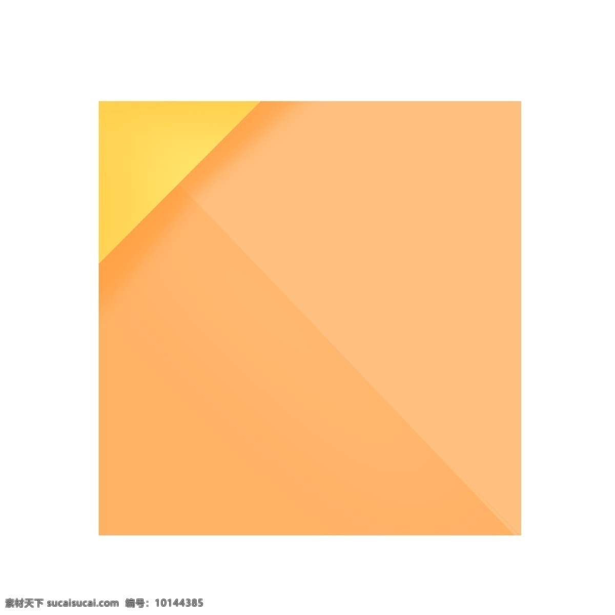 黄色 正方形 折纸 标题 框 标题框 折叠 折痕 方形标题框 金色 黄色标题框 金色标题框