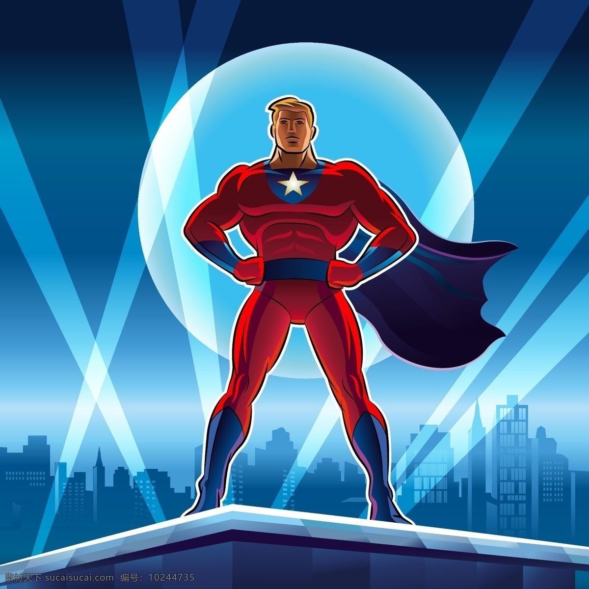 动漫超人 卡通超人 超级英雄 漫画超人 卡通漫画 卡通插画 插图 其他人物 矢量人物 矢量素材 ai格式 人物 人物图库 青色 天蓝色