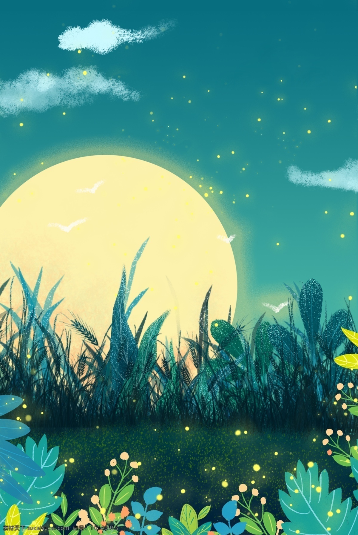 简单 夏季 傍晚 主题 背景 夏日 初夏 夏天 夏日场景 景色 沙滩 美景 夏至 花卉 绿植