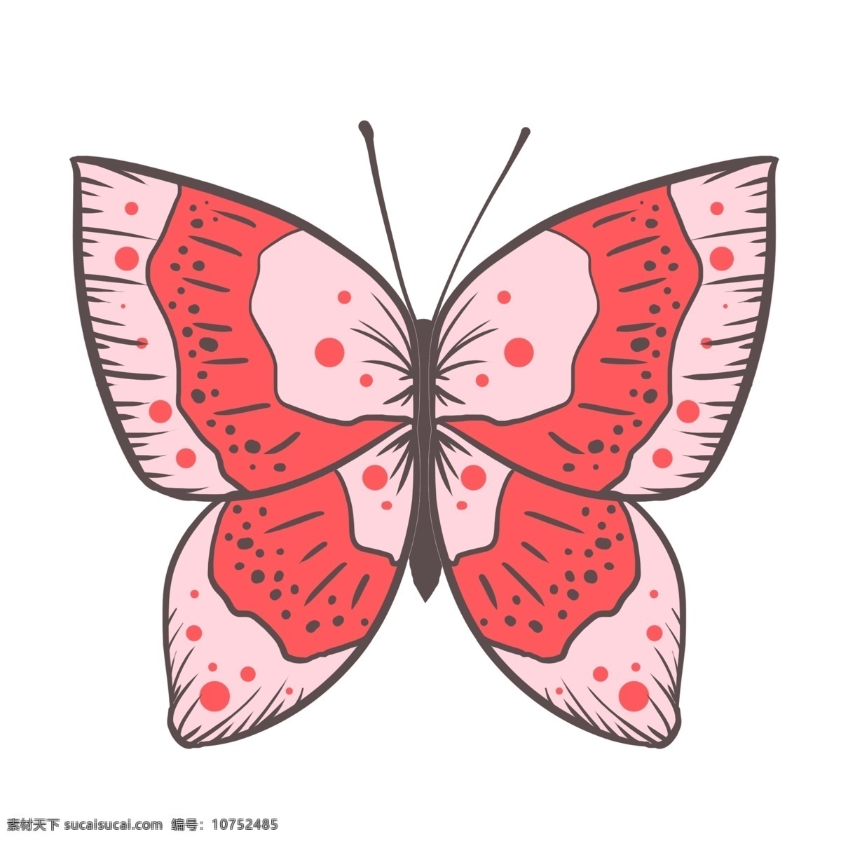 昆虫蝴蝶粉色 昆虫 蝴蝶 粉色 可爱 卡通 免抠