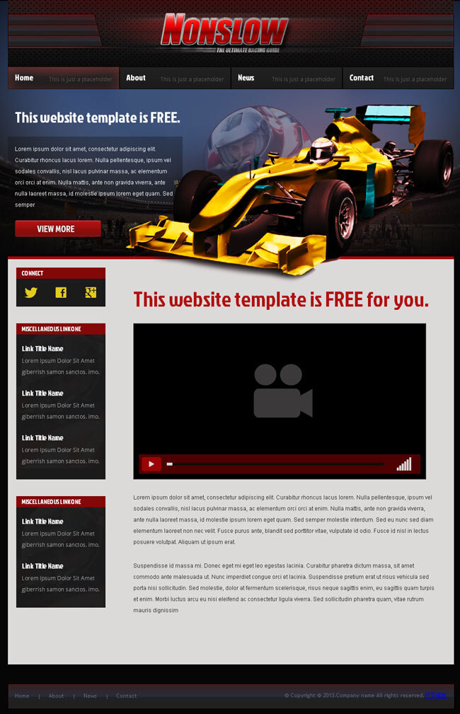 企业 整 站 模板 大气 汽车 赛车 网页素材 网页模板