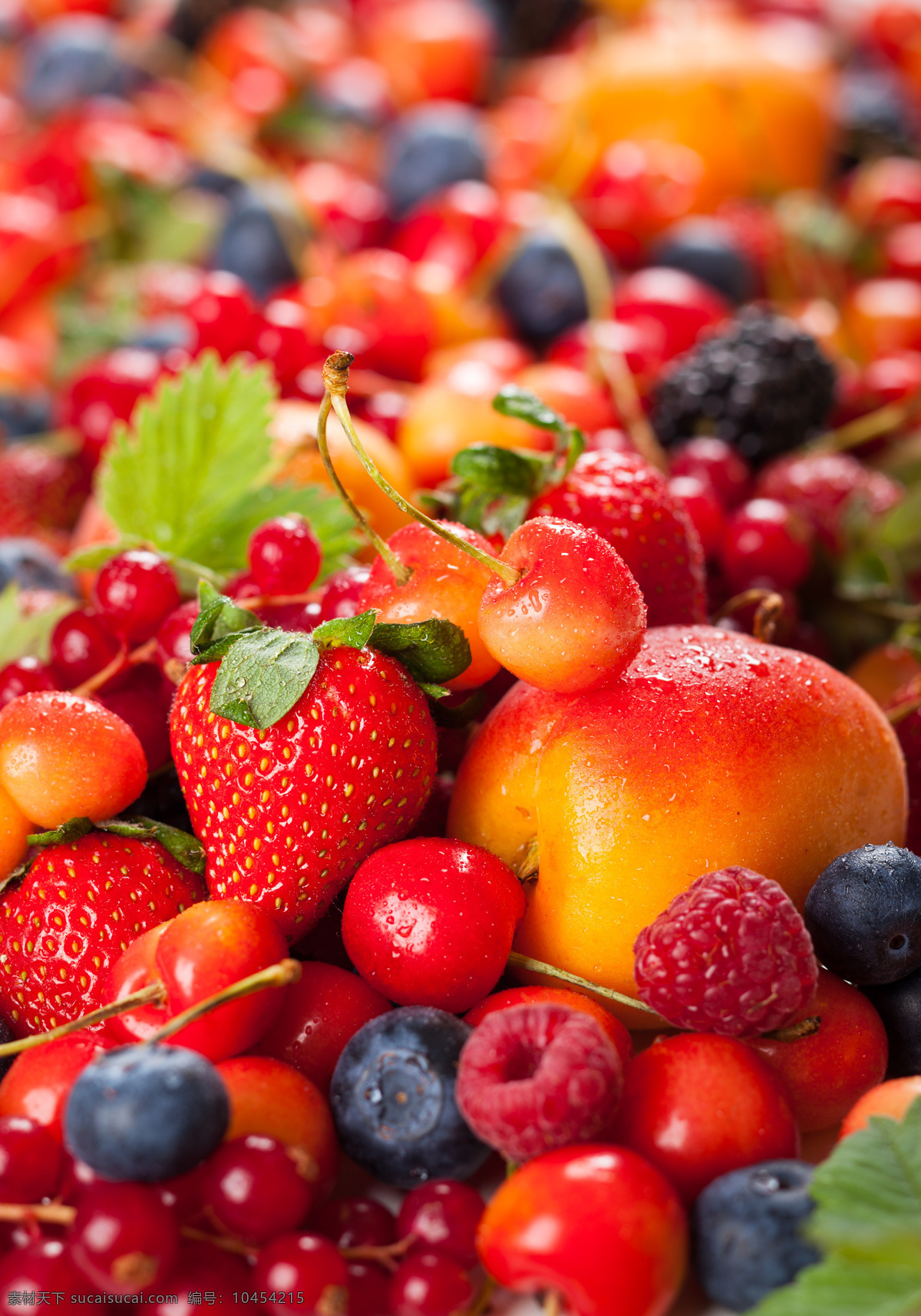 水果 背景 草莓 蓝莓 苹果 樱桃 水果图片 餐饮美食