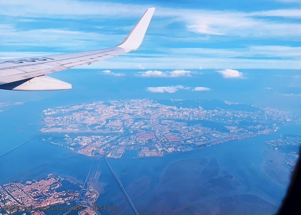 厦门俯视图片 厦门 俯视 飞机 岛内 全岛 旅游摄影 自然风景