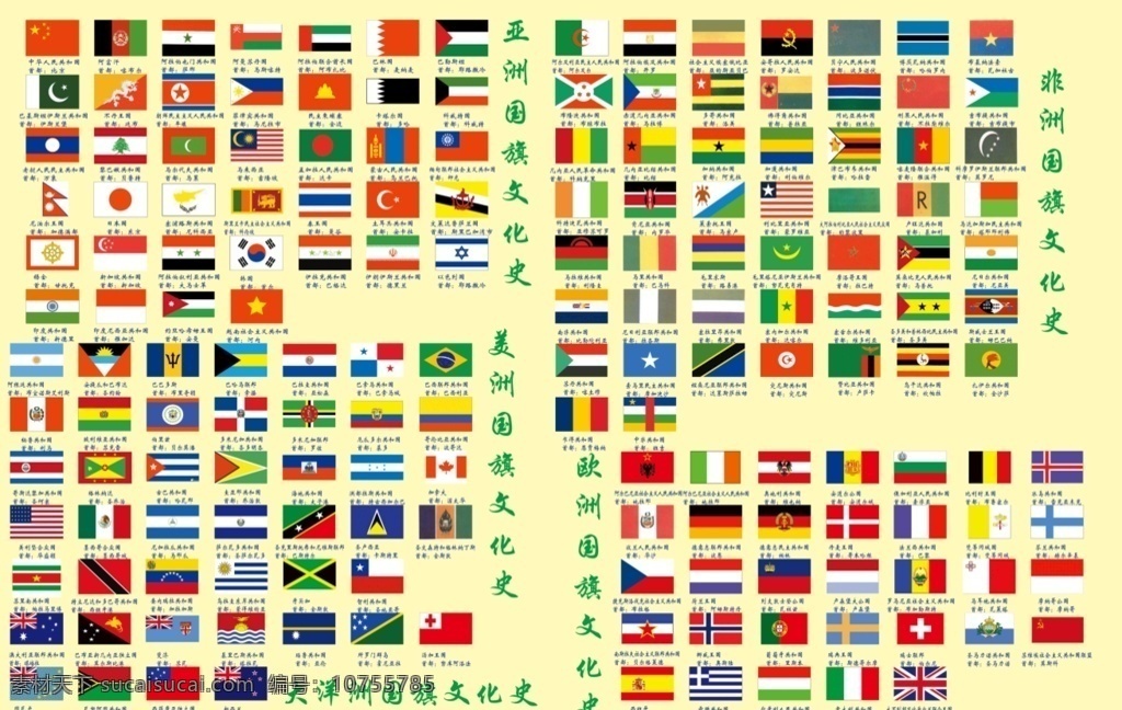 各国国旗 各国 画报 展板 海报