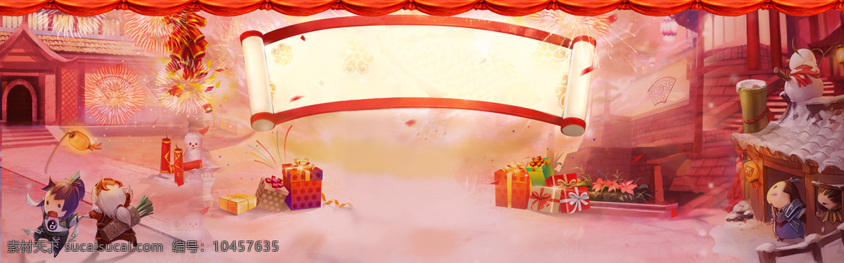 卡通 童话 乐园 banner 背景 动物 童 话乐园