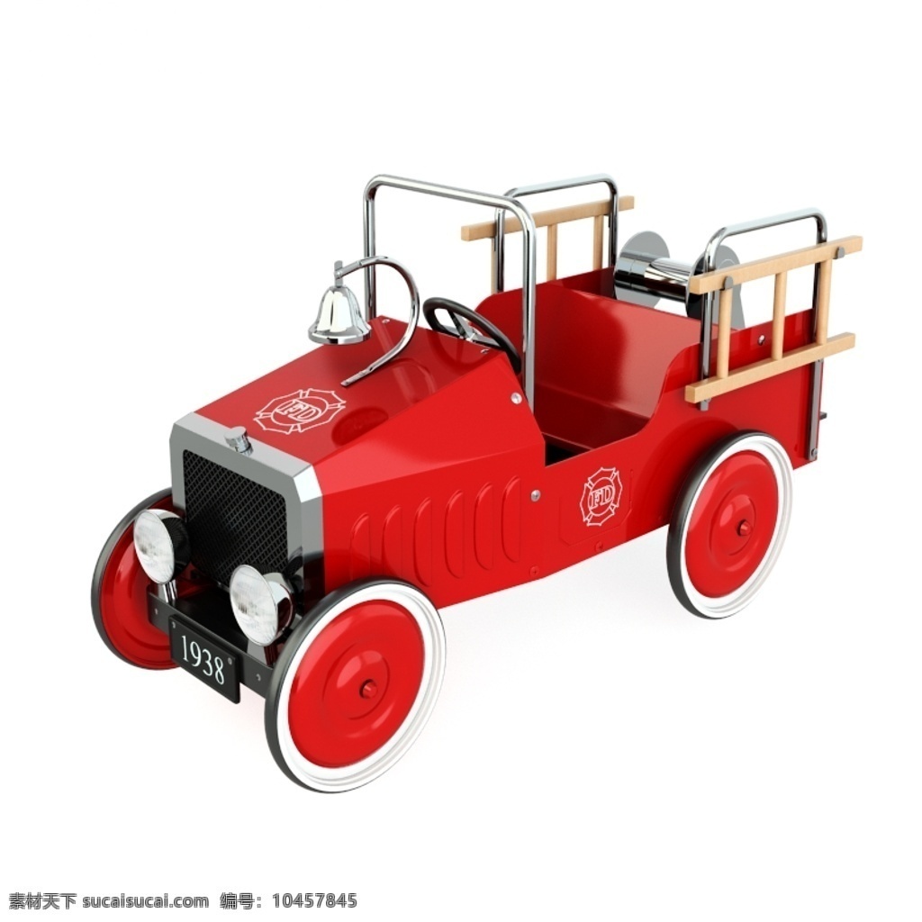 红色 儿童 玩具车 模型 3d模型 效果图 玩具 模型素材 3d渲染