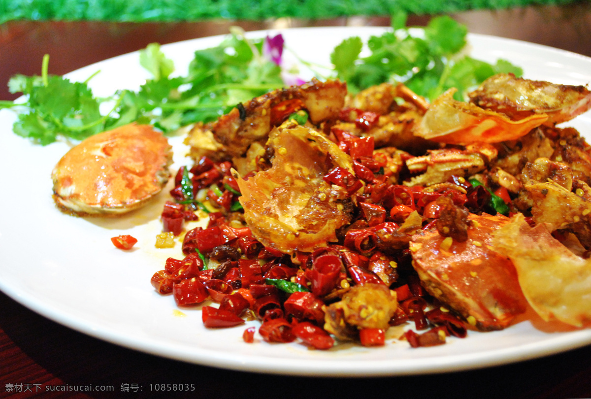 炒螃蟹 螃蟹 炒蟹 美食 中国菜 红辣椒 香辣蟹 传统美食 餐饮美食