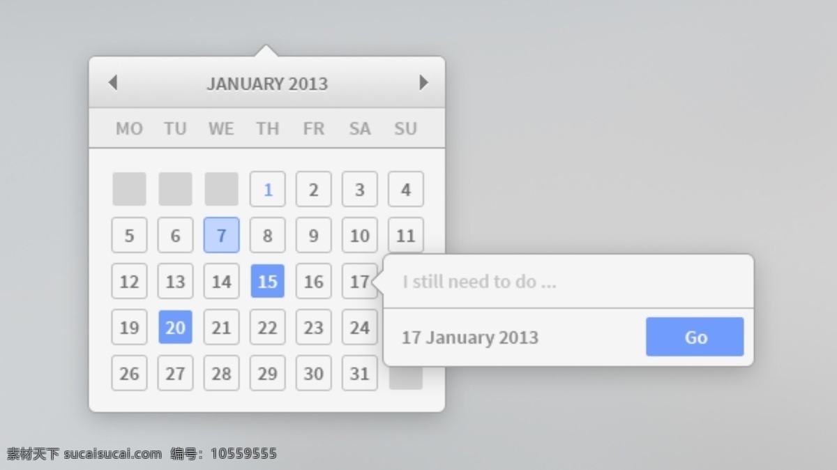 简单 灰色 日历 控件 web 创意 高分辨率 接口 免费 清洁 时尚的 现代的 独特的 原始的 质量 新鲜的 设计新的 hd 元素 用户界面 ui元素 详细的 日历控件 灰色的 简单的 最小的 基本的 弹出 矢量图