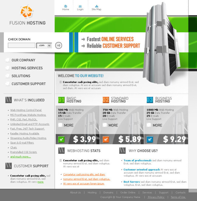企业 服务器 销售网站 模板 网页模板 网页设计 销售 网站 网页素材