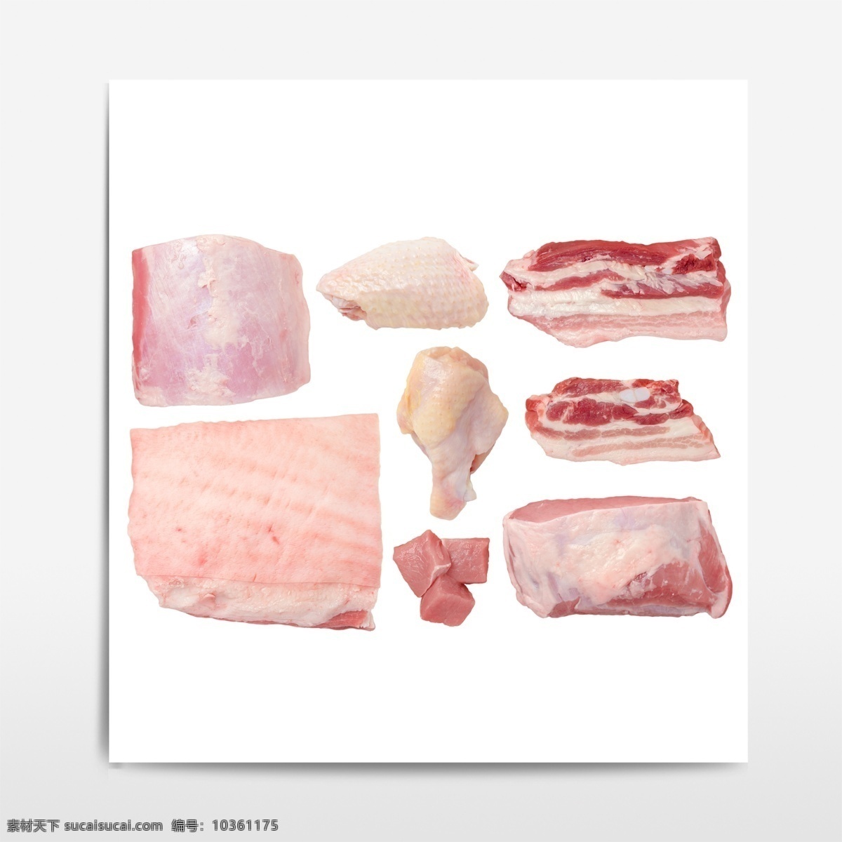 鸡肉 猪肉 食品元素 肉食 肉类 免抠元素 分层