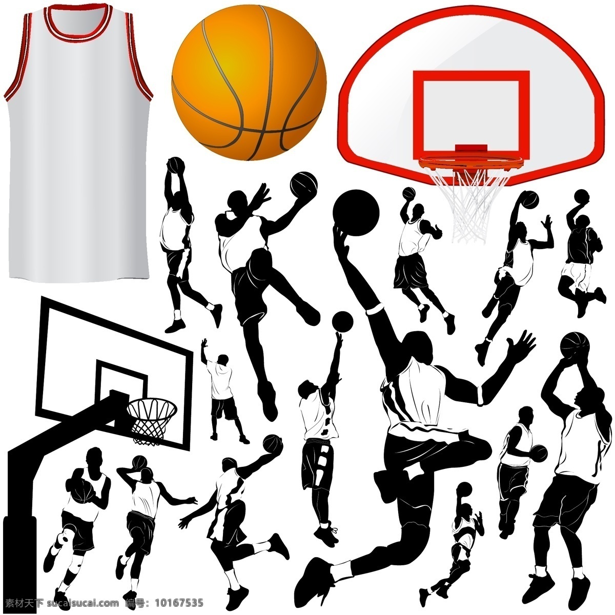 篮球 运动 元素 主题 矢量 扣篮 体育 投篮 上篮 篮框 矢量图 其他矢量图