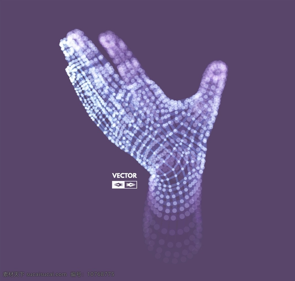 彩色 三维 科技 手掌 点线连接 3d艺术 概念 接触 手指 未来 手势 插图 灵感 模型 网络 科学技术 智慧 商务金融 商业插画