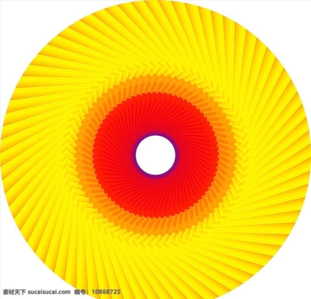 旋转图形设计 旋转图形 对称 圆形 色彩 矢量 矢量素材