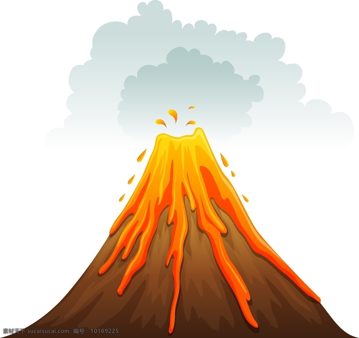 火山 爆发 矢量 矢量图 格式 psd素材 高清图片