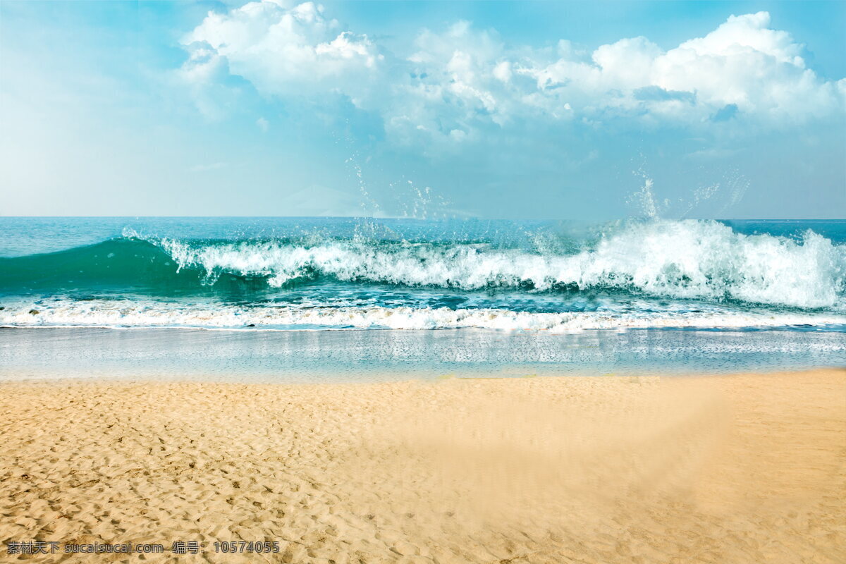 唯美 蓝色 大海 风景图片 海 风景 海浪 浪花 海潮