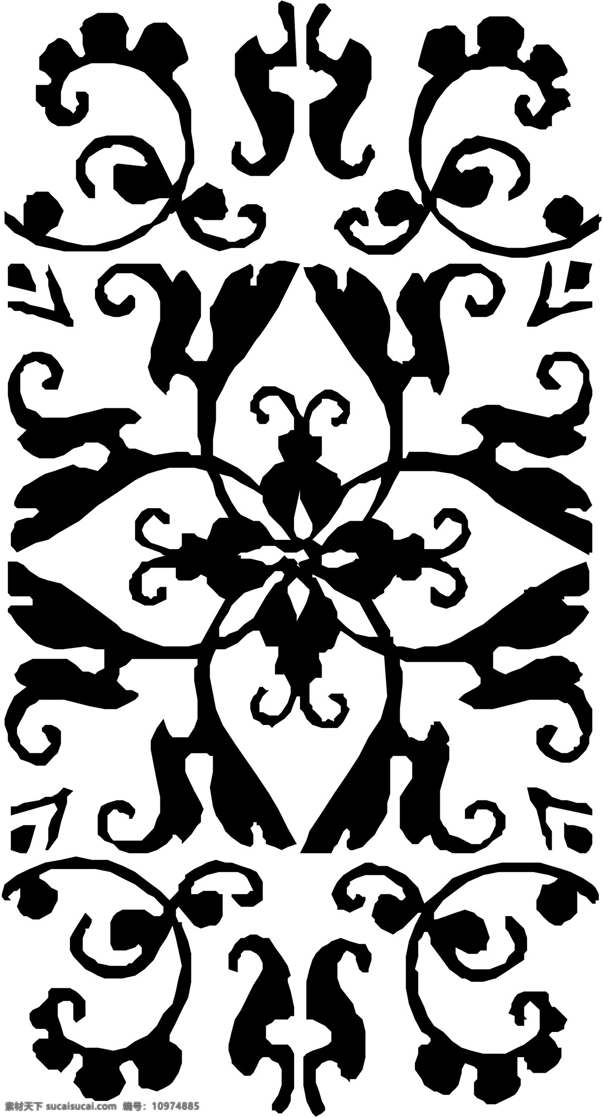 图案 古典 黑白 装饰 设计素材 民俗图案 装饰图案 矢量图库 白色