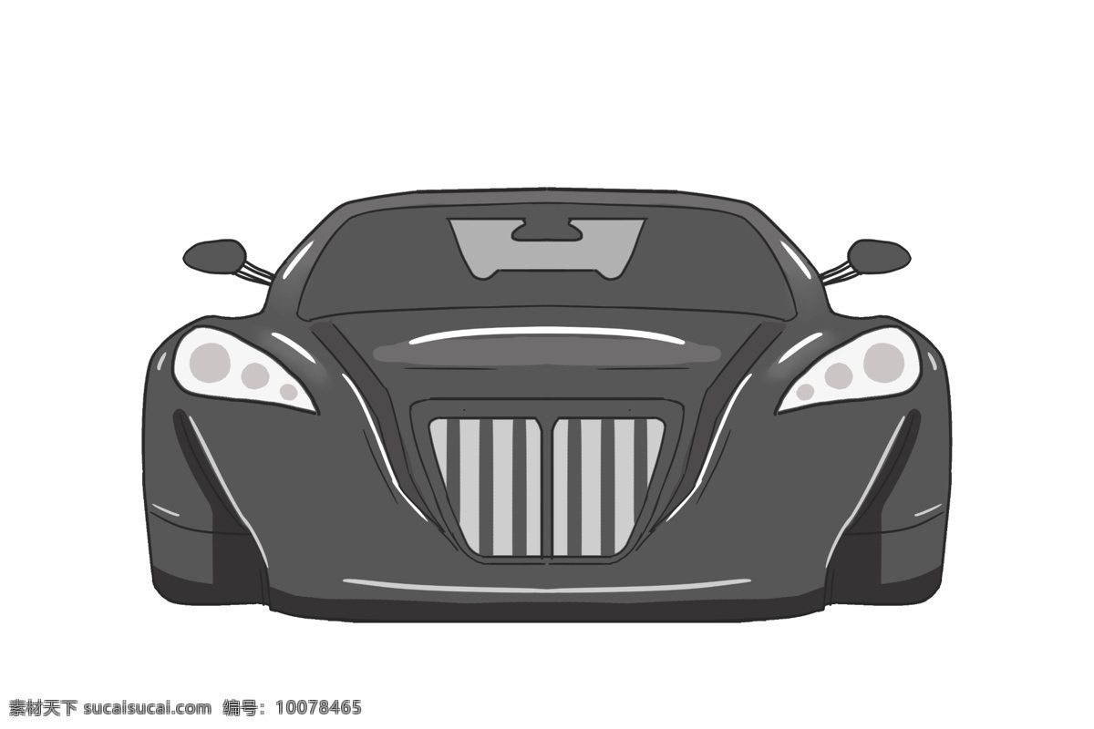 交通工具 汽车 插画 黑色的汽车 卡通插画 交通插画 运输工具 机动车插画 进口的汽车