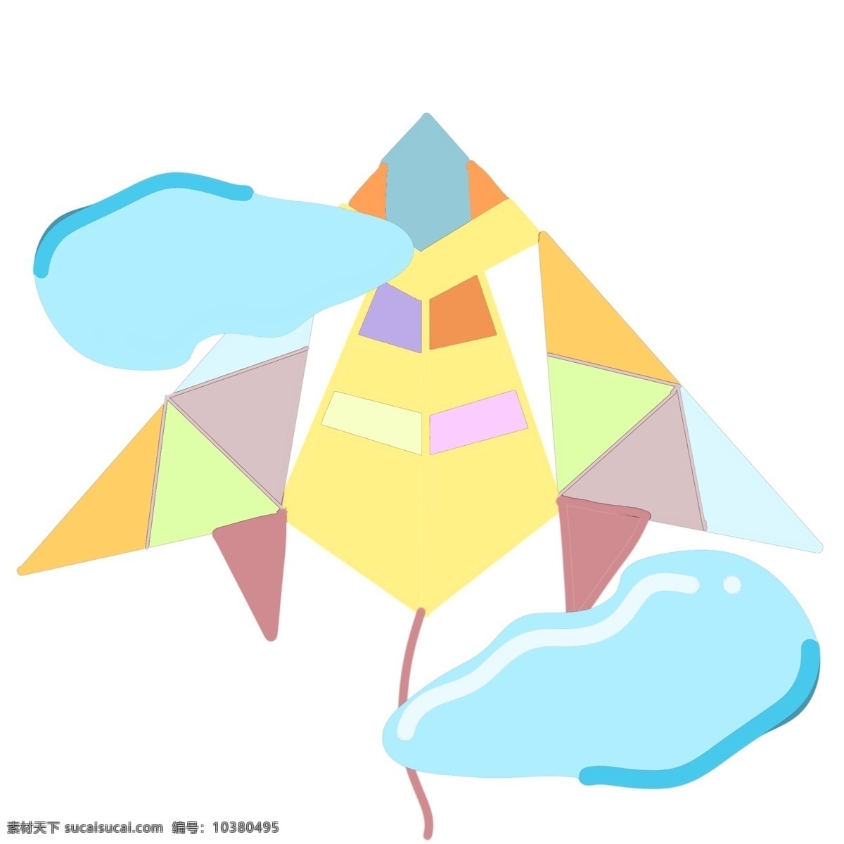 漂亮 风筝 装饰 插画 漂亮的风筝 彩色的风筝 蓝色的气泡 风筝装饰 风筝插画 立体风筝 卡通风筝