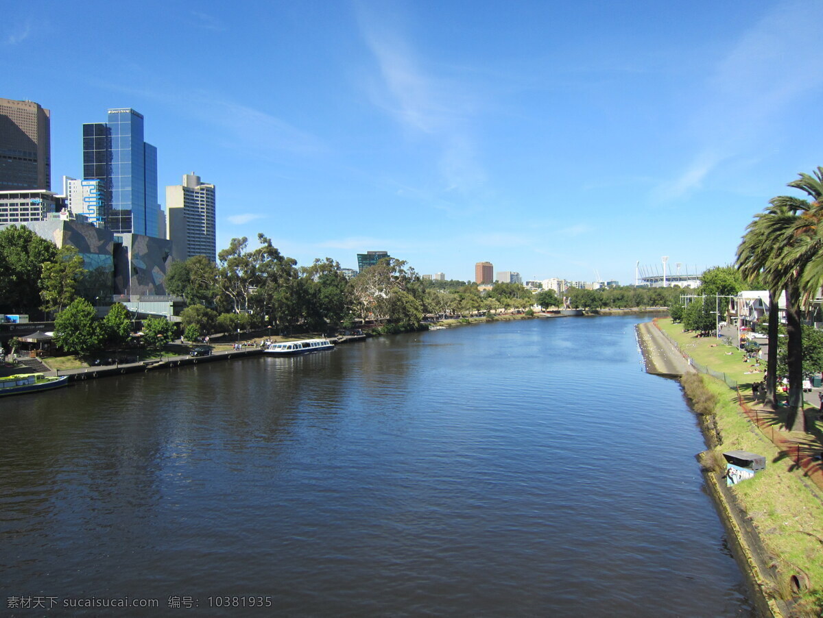 唯美 江滨 城市 风景图片 亚拉河 澳大利亚 河流 河水 流水