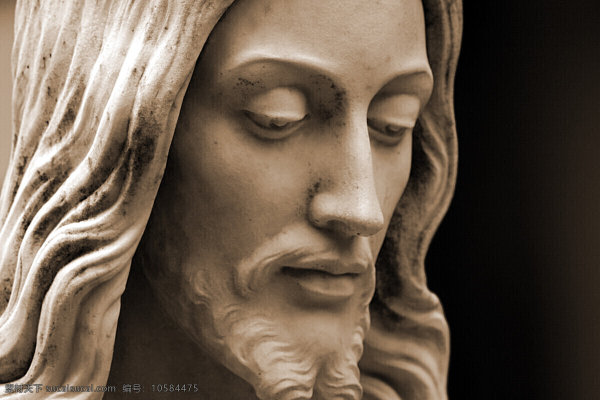 神父 耶稣 雕像 背景 其他人物 人物图片