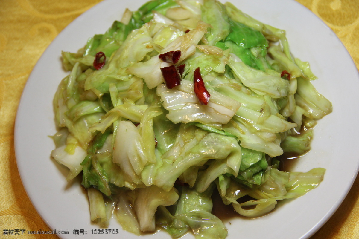 手撕包菜 包菜 传统美食 餐饮美食