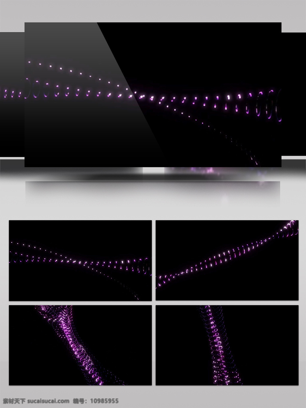 紫色 串 灯 视频 微光 灯线 梦幻 视频素材 动态视频素材