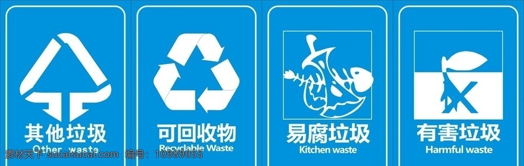 垃圾分类 回收 垃圾 分类 标示 原创 矢量 展板 展板模板