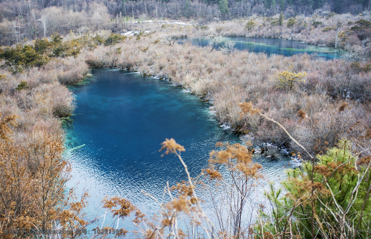 四川 九寨沟 碧水 碧绿 瀑布 流水 青山绿水 旅游摄影 国内旅游