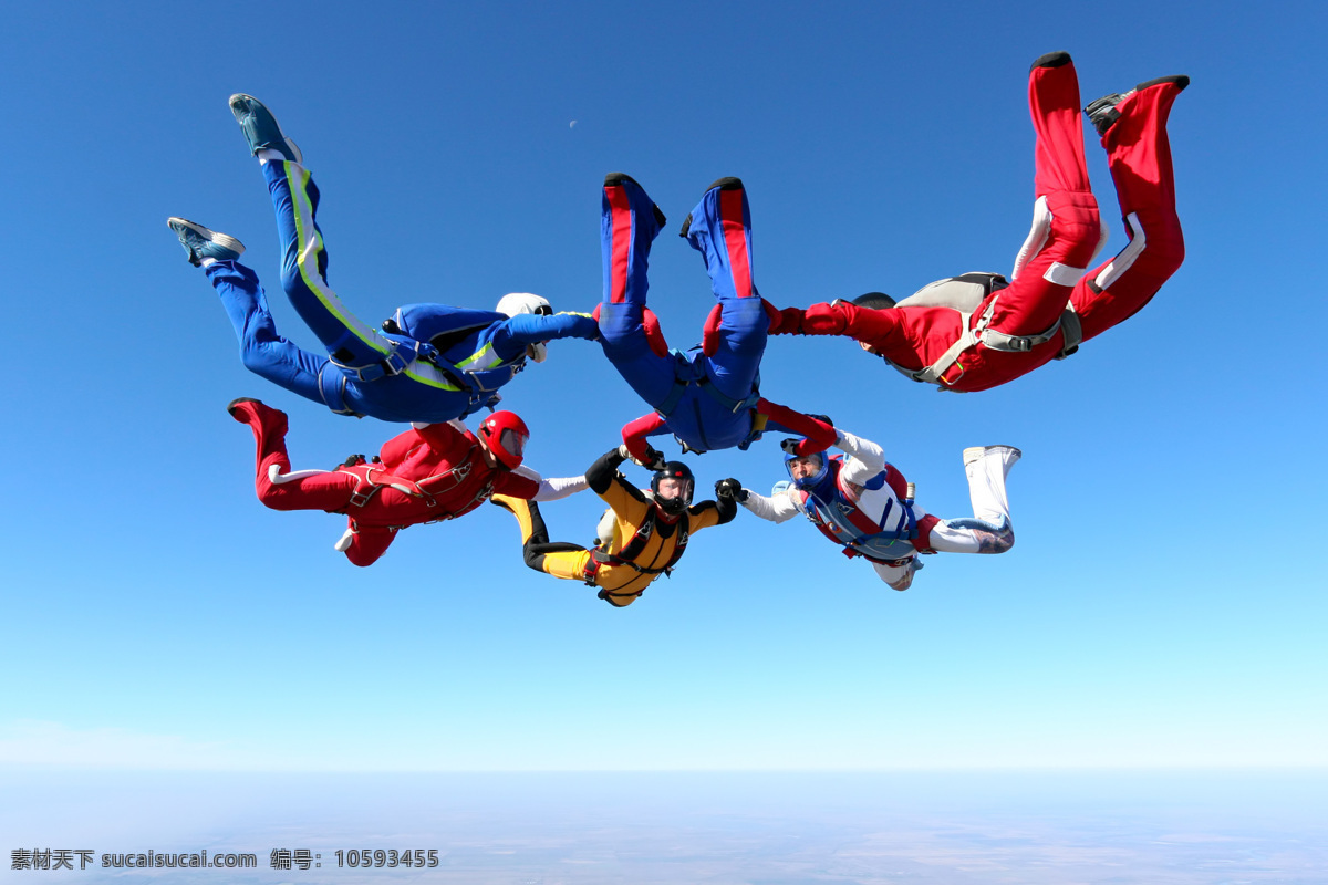 唯美 炫酷 运动 体能运动 竞技 高空跳伞 极限运动 文化艺术 体育运动