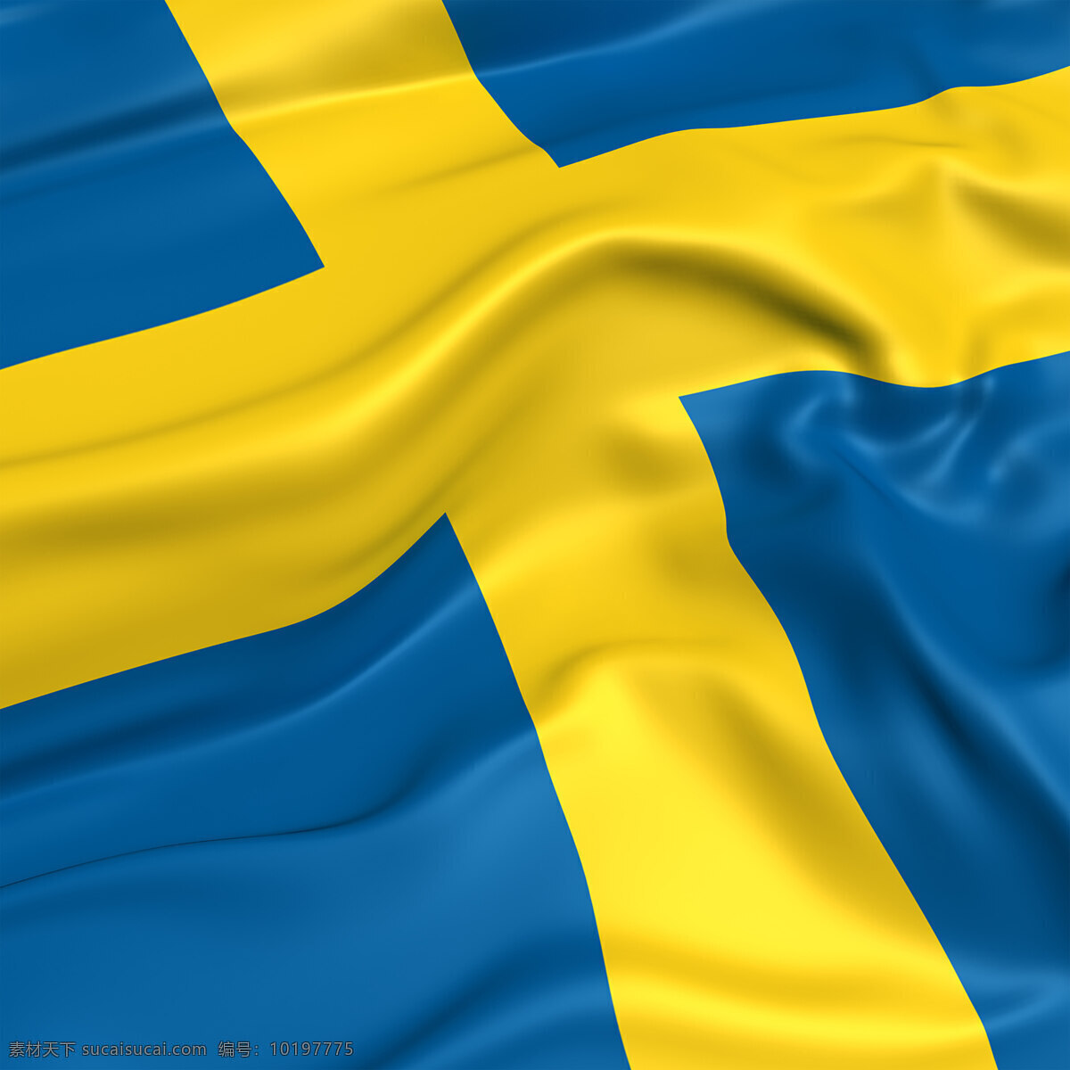 瑞典国旗 黄色