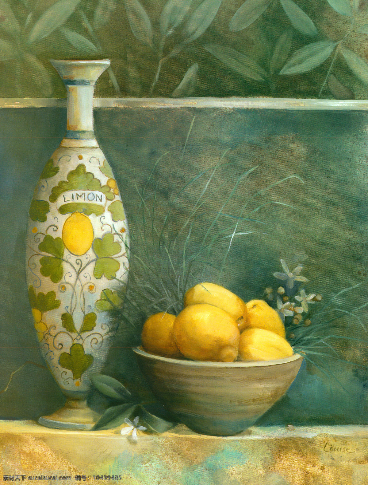 漂亮 花瓶 水果 油画 绘画 艺术 写生 水墨 花草 画 水墨画 风景 其他艺术 文化艺术 黄色