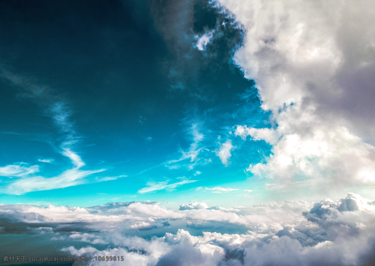 晴天白云 云朵 云 云彩 蓝天 天空 云朵图片素材 自然景观 自然风景