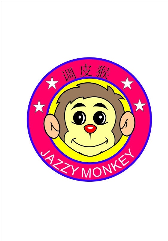 猴子 动物园 图标 调皮猴 猴头 卡通猴子 jazzy monkey 猴子图标 小猴子 小动物 logo 小图标 矢量图 标识标志图标 矢量