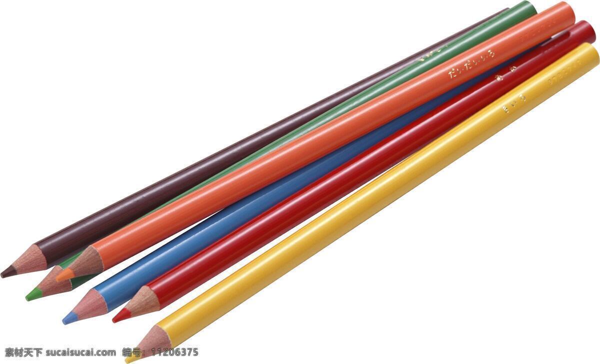 六根 彩色 铅笔 笔 绘画笔 彩色铅笔 文具 学习用品 办公学习 生活百科