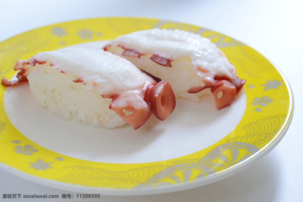 章鱼寿司 寿司 寿司类 日式美食 菜谱素材 手握寿司 餐饮美食