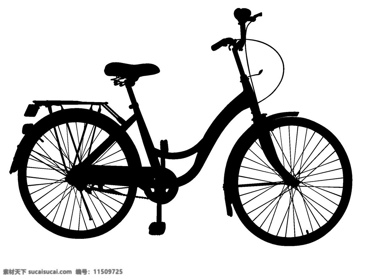 分层 剪影 轮廓 轮子 源文件 自行车图标 自行车 模板下载 淑女车 黑影 矢量图 其他矢量图
