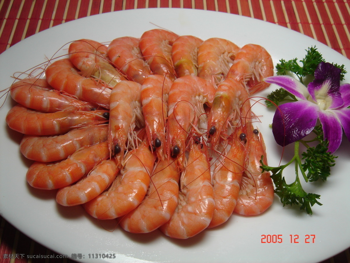 海鲜类 大虾 竹节虾 盐水大虾 餐饮美食 传统美食