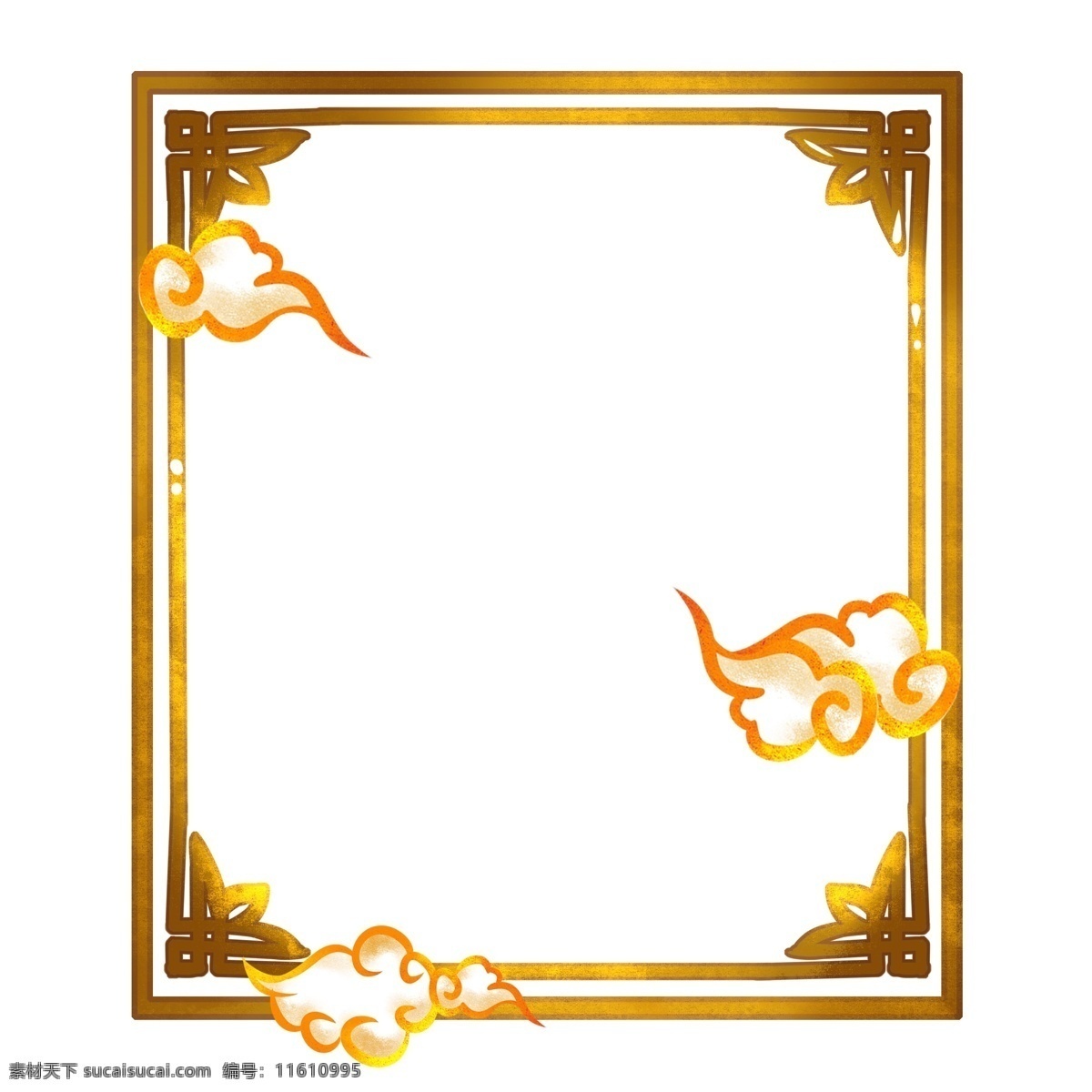 中国 风 古典 祥云 长方形 窗户 边框 插画 中国风 传统 长方形窗户