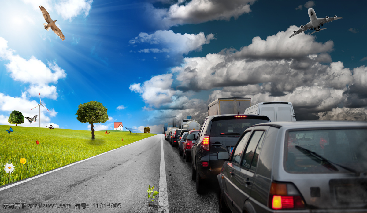 汽车能源 汽车 马路 小车 环保燃料 汽油 绿色 环保宣传 绿色环保 节能环保 环境保护 能源保护 其他类别 生活百科 灰色