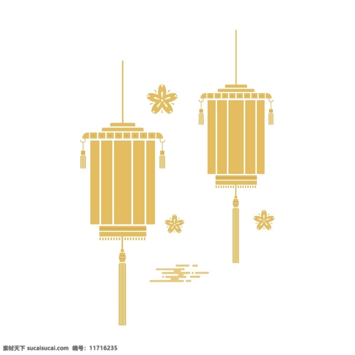 金色灯笼素材 灯笼 金色 海报 过节 过年 喜庆 精制 节日
