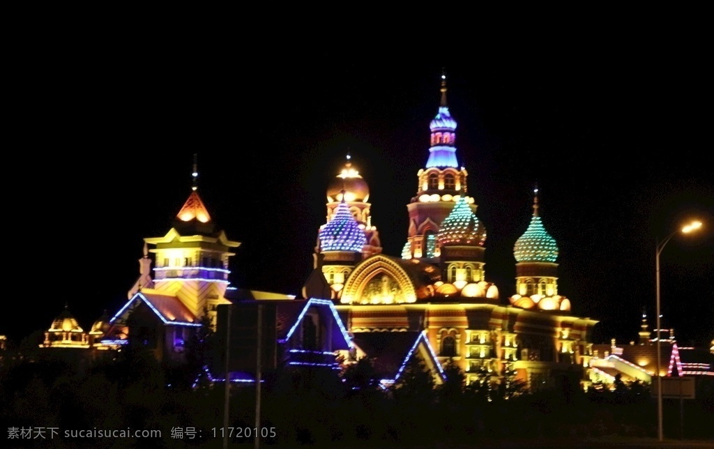 满洲里夜景 满洲里 灯火 建筑 发光建筑 灯火辉煌 旅游摄影 国内旅游