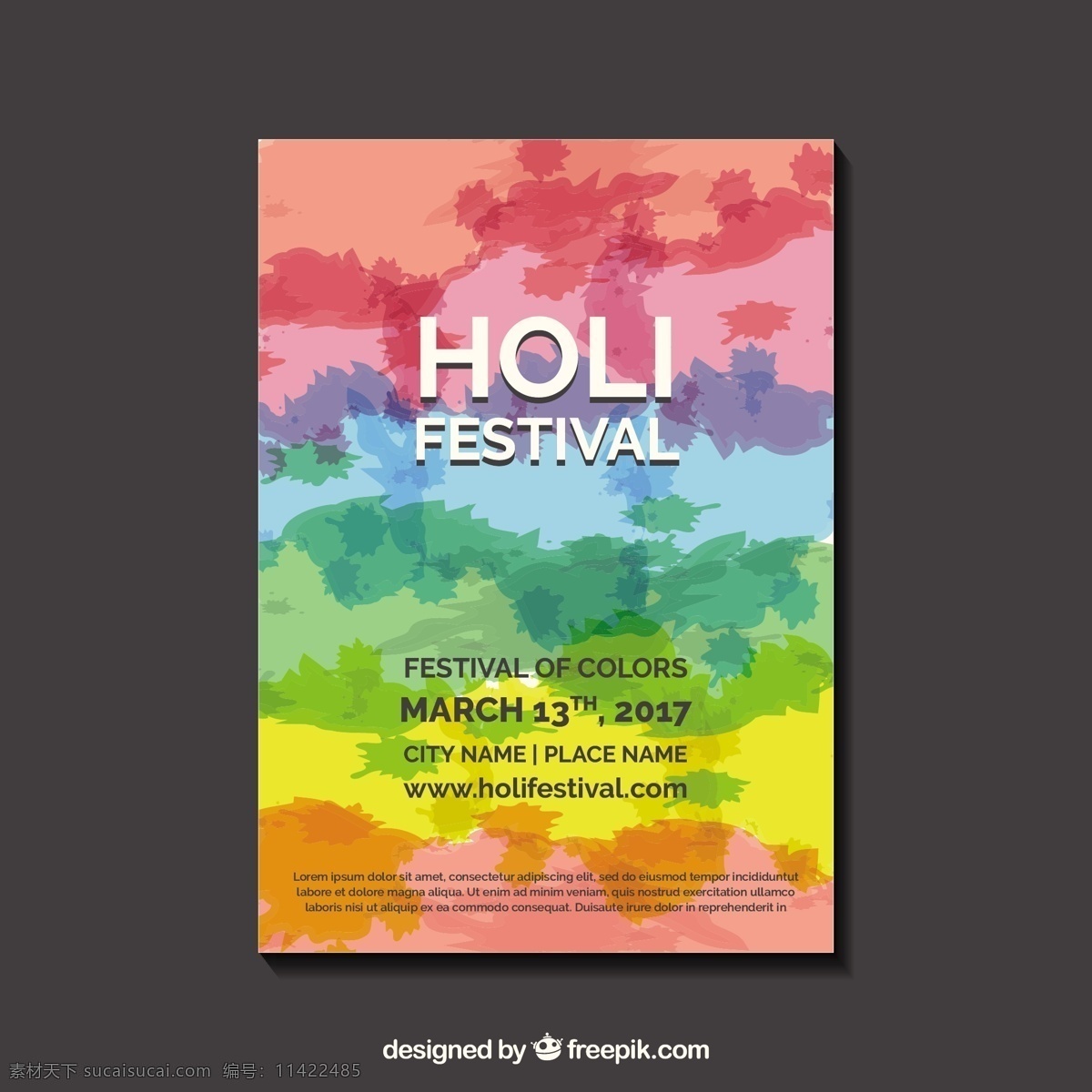 胡里 节 色彩 海报 模板 小册子 传单 派对 爱情 宣传册模板 颜料 派对海报 春天 庆祝 快乐 多彩 节日 印度 传单模板 装饰