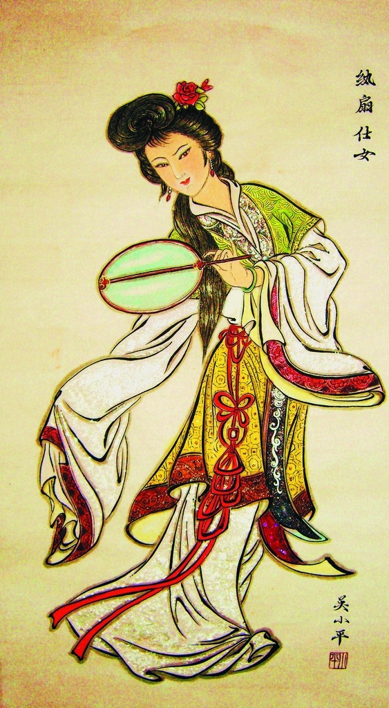 古代仕女图 美术 中国画 工笔画 人物画 女人 女子 仕女 丽人 文化艺术 绘画书法