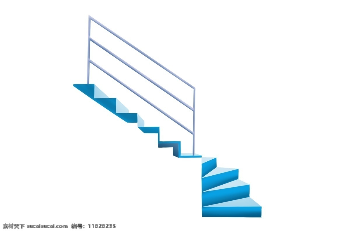 蓝色 楼梯 护栏 插画 建筑物 楼房 楼梯房 上下楼梯 蓝色楼梯 手扶栏杆 护栏插画 蓝色手扶栏杆