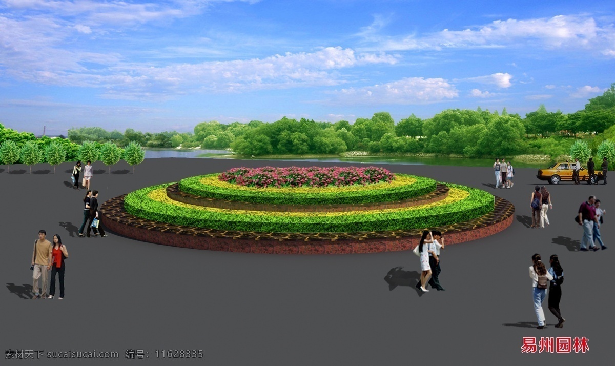 花坛绿化图 景观绿化 景观规划 厂区绿化 厂区规划 厂区 环境设计 景观设计