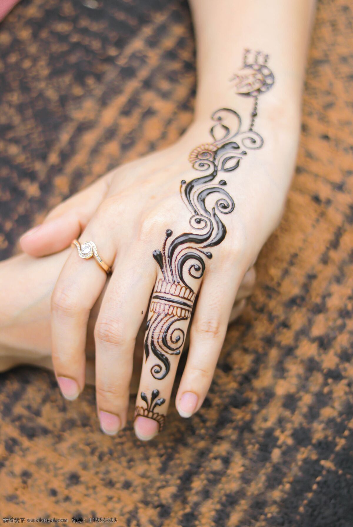 手 纹身 艺术 文化 戒指 信仰 宗教 图案 背景 文化艺术 美术绘画