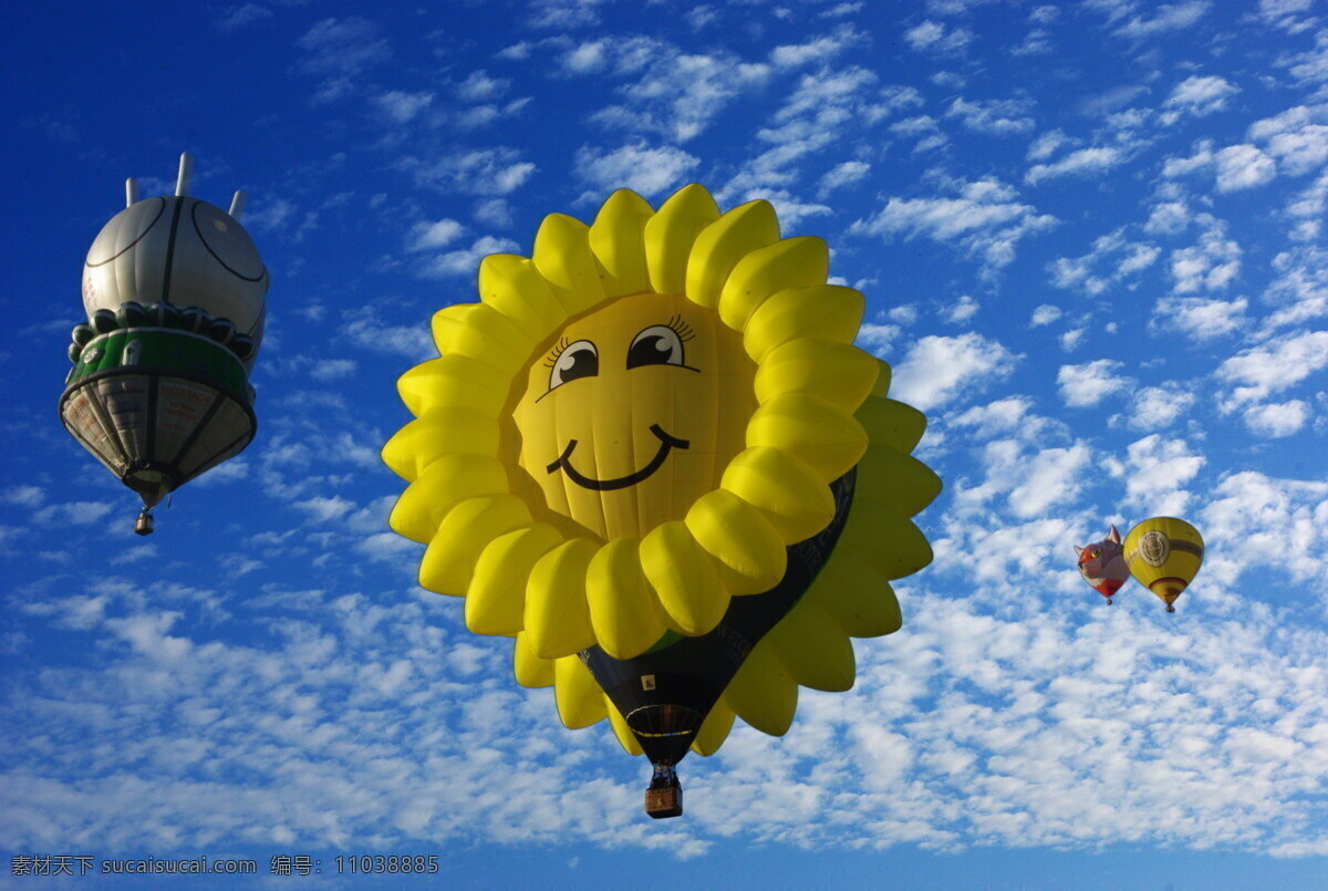 高空 热气球 高清 气球 系留气球 航空器 气囊