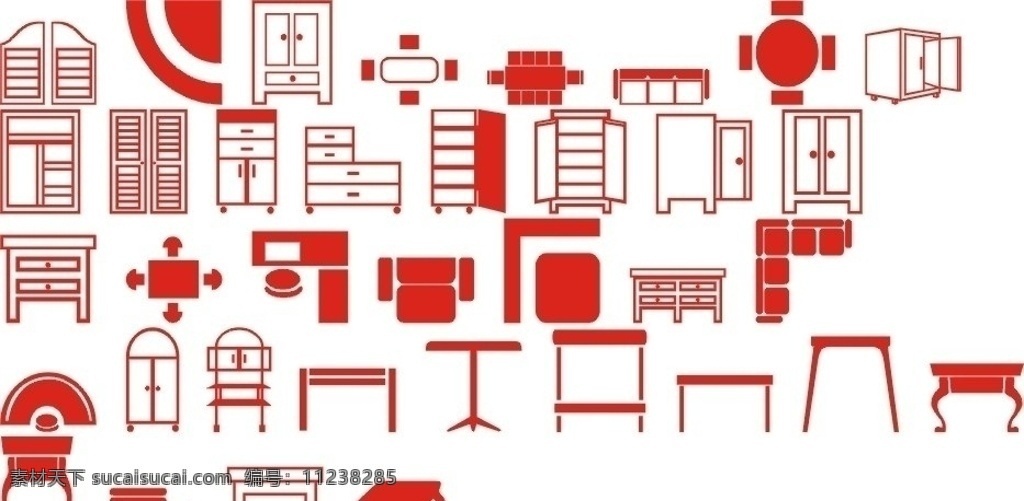 矢量家私 矢量窗户 门图标 矢量素材 其他矢量 矢量