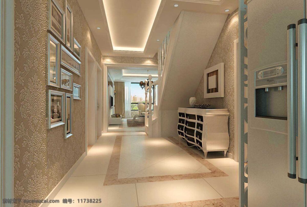 3d设计 3d作品 壁纸 灯光 吊顶 欧式风格 过廊效果图 欧式 风格 设计素材 模板下载 过廊 绥中效果图 家居装饰素材
