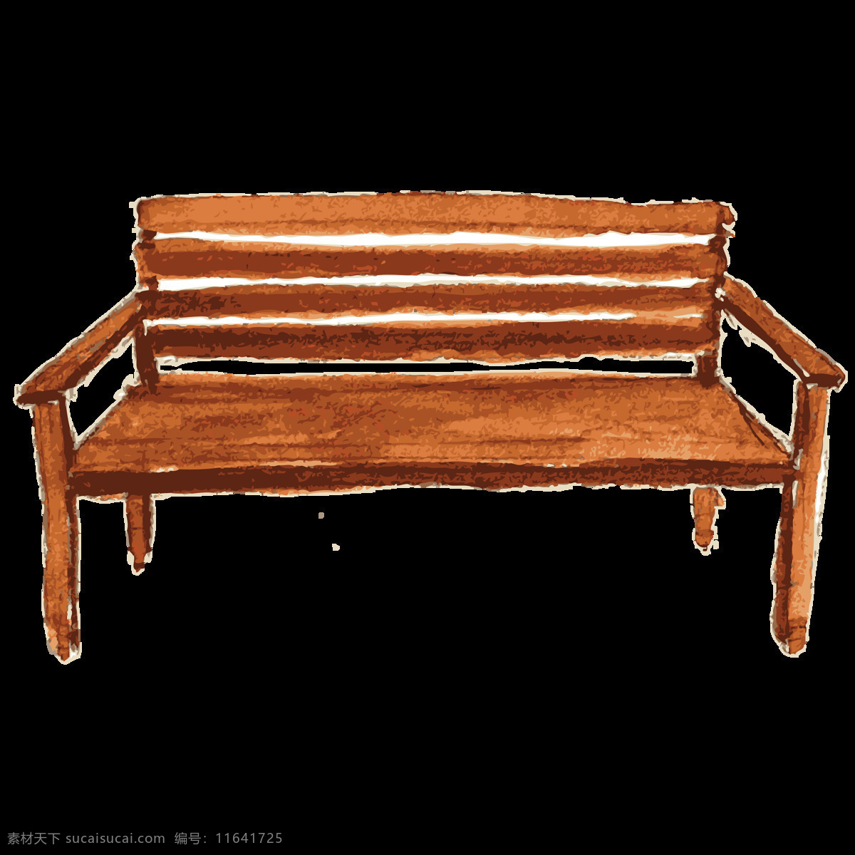 木质 板凳 卡通 透明 抠图专用 装饰 设计素材
